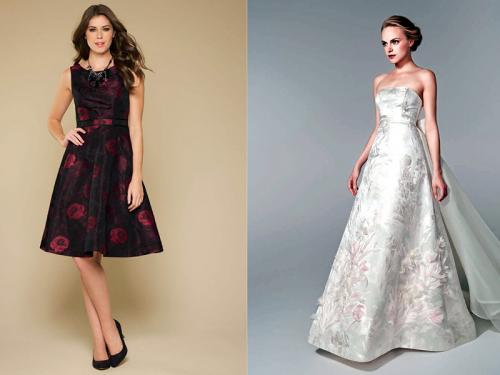 Свадебное платье из жаккарда. Разнообразие моделей платьев