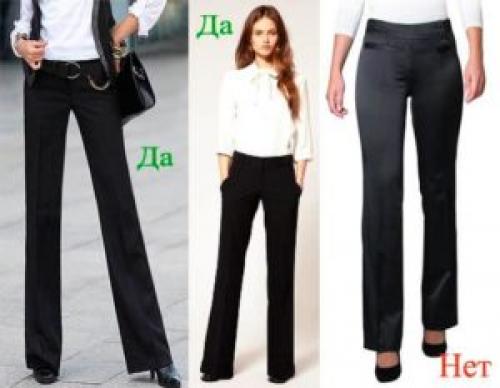 Длина женских брюк — правильные параметры